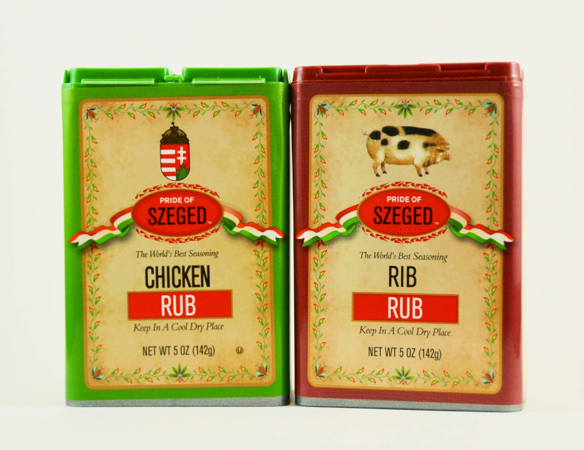 Szeged Premium Chicken & Rib Rub Combo Pack - All-Natural Seasoning for BBQ, Grilling & Smoking | Perfect for Backyard Cookouts, Tailgating & Family Gatherings