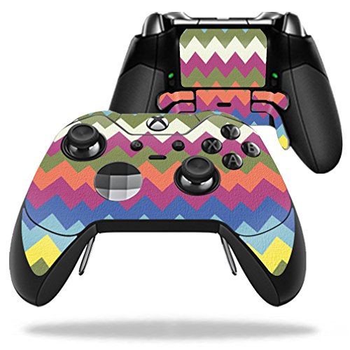 MightySkins Protective Skin Wrap for Microsoft Xbox One Elite Wireless Controller - Earth Chevron Design | Durable Vinyl Cover, Scratch Resistant, Easy to Apply | Perfect for Gaming, Collectors & Customization Enthusiasts