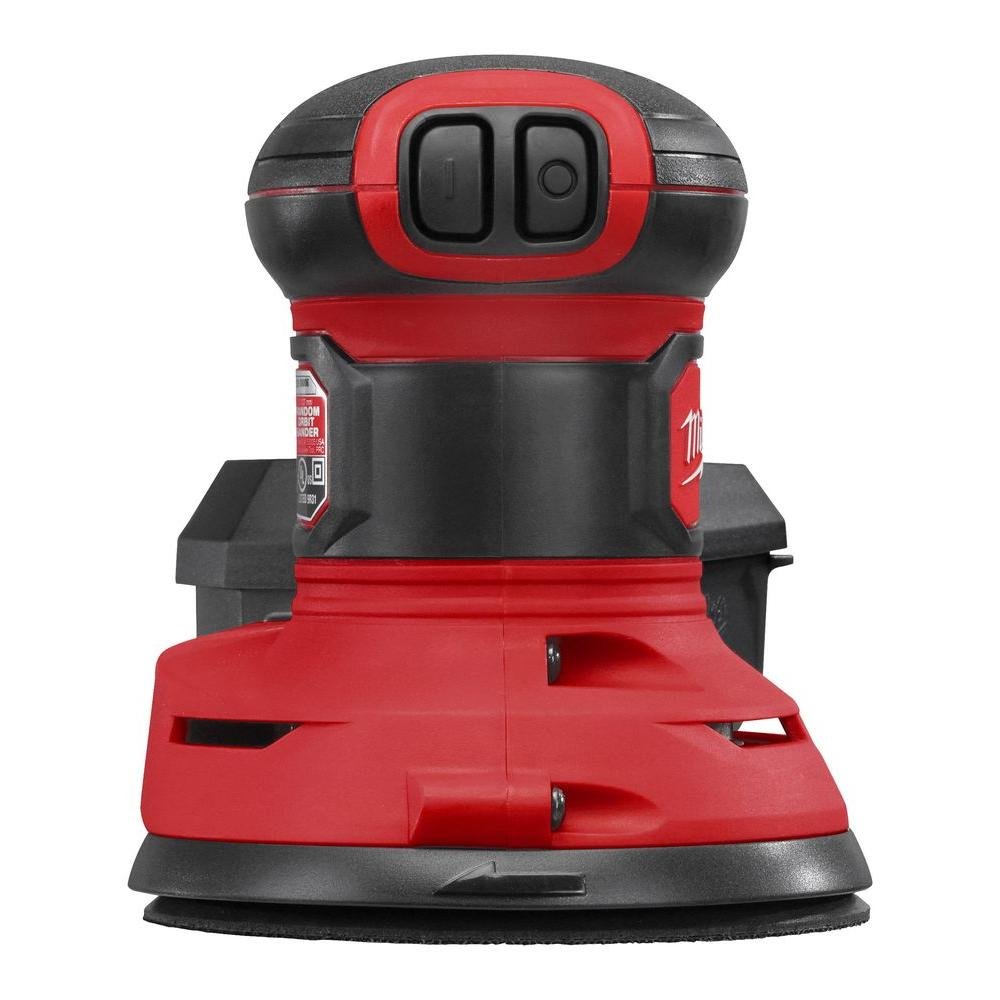 Milwaukee 6034-21 5-Inch Random Orbit Palm Sander - Lightweight & Powerful for Woodworking, Sanding Furniture, DIY Projects & Home Renovation