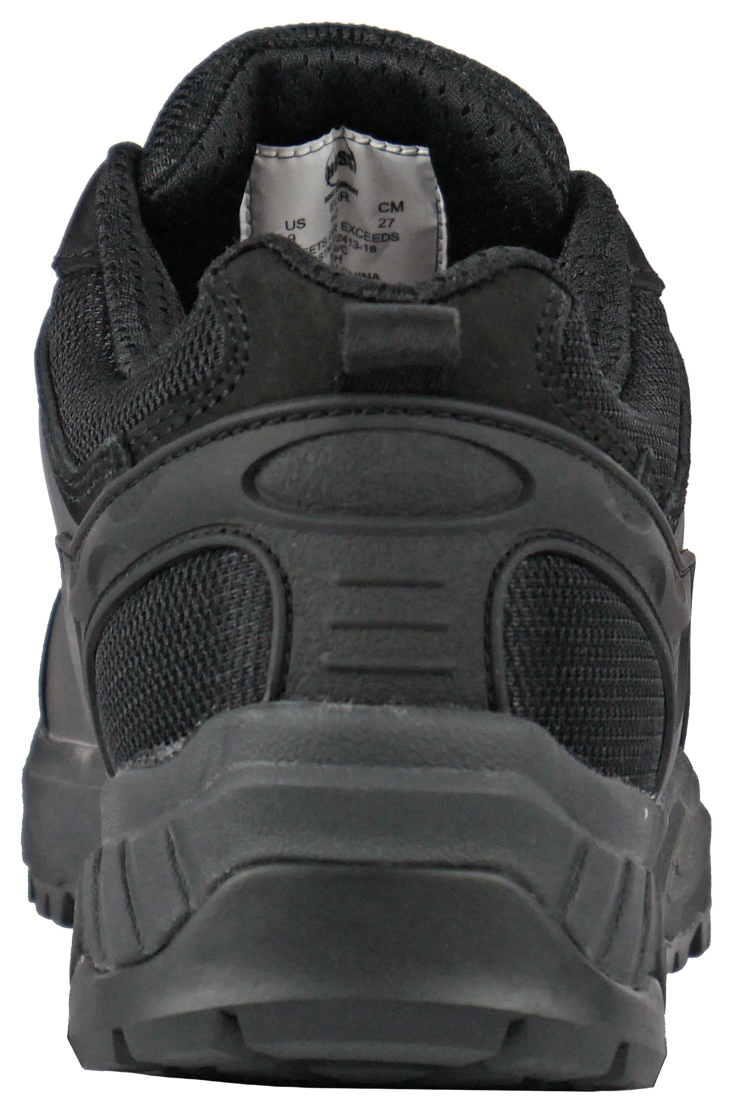 Eric Lo Black Extra Wide Safety Toe Athletic Work Shoes for Men - Comfortable Steel Toe Sneakers for Construction, Warehouse & Industrial Work (Model 50138)