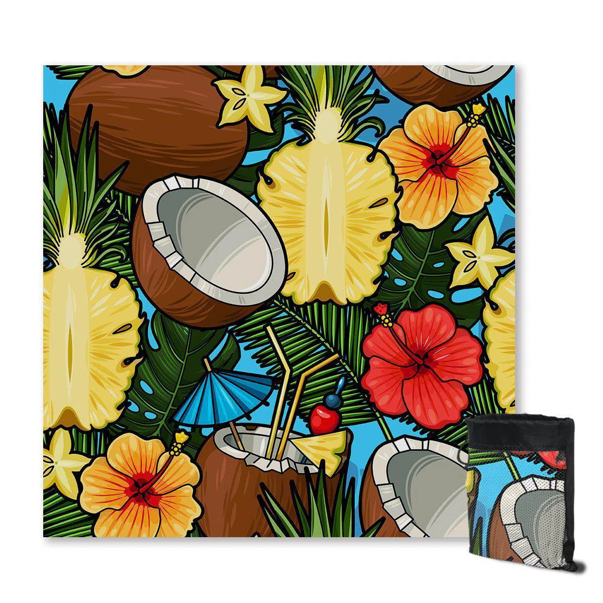 Cayo Coco Sand Free Beach Towel - Quick Dry, Lightweight & Super Absorbent - Perfect for Beach, Pool & Travel