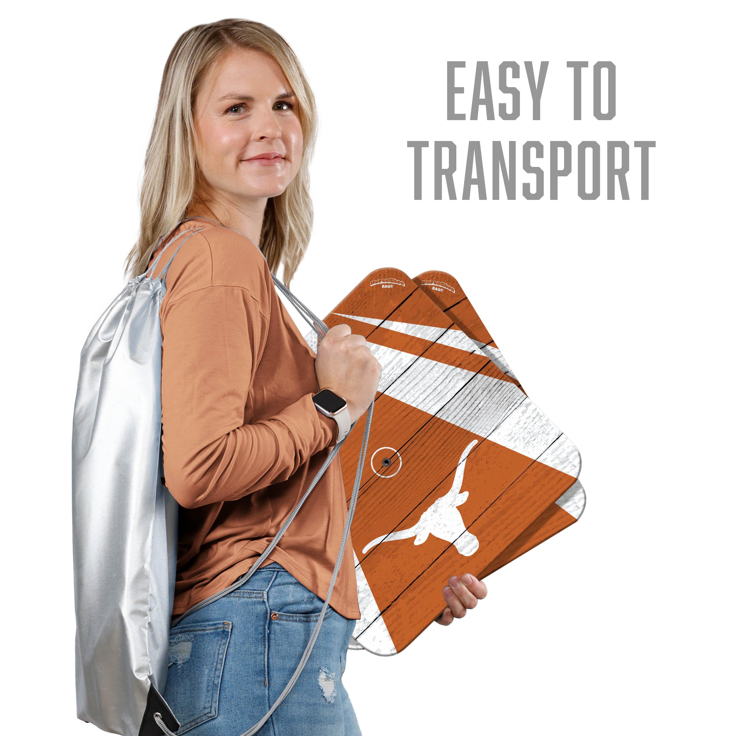 YouTheFan NCAA Texas Longhorns Horseshoe Tote Bag - Durable & Stylish College Fan Gear for Game Day, Tailgating & Campus Life