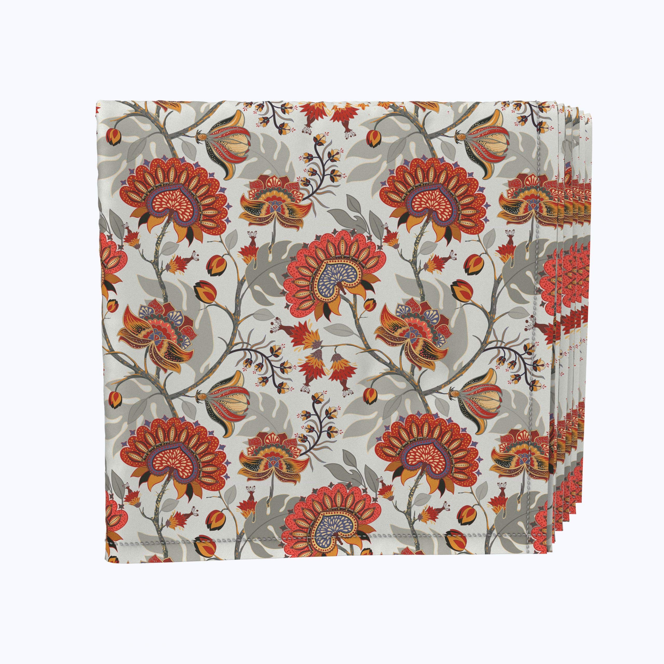 Premium 12-Piece Autumn Paisley Napkin Set - 100% Polyester 18x18 Inches - Elegant Dinner Party, Thanksgiving, and Fall Table Decor