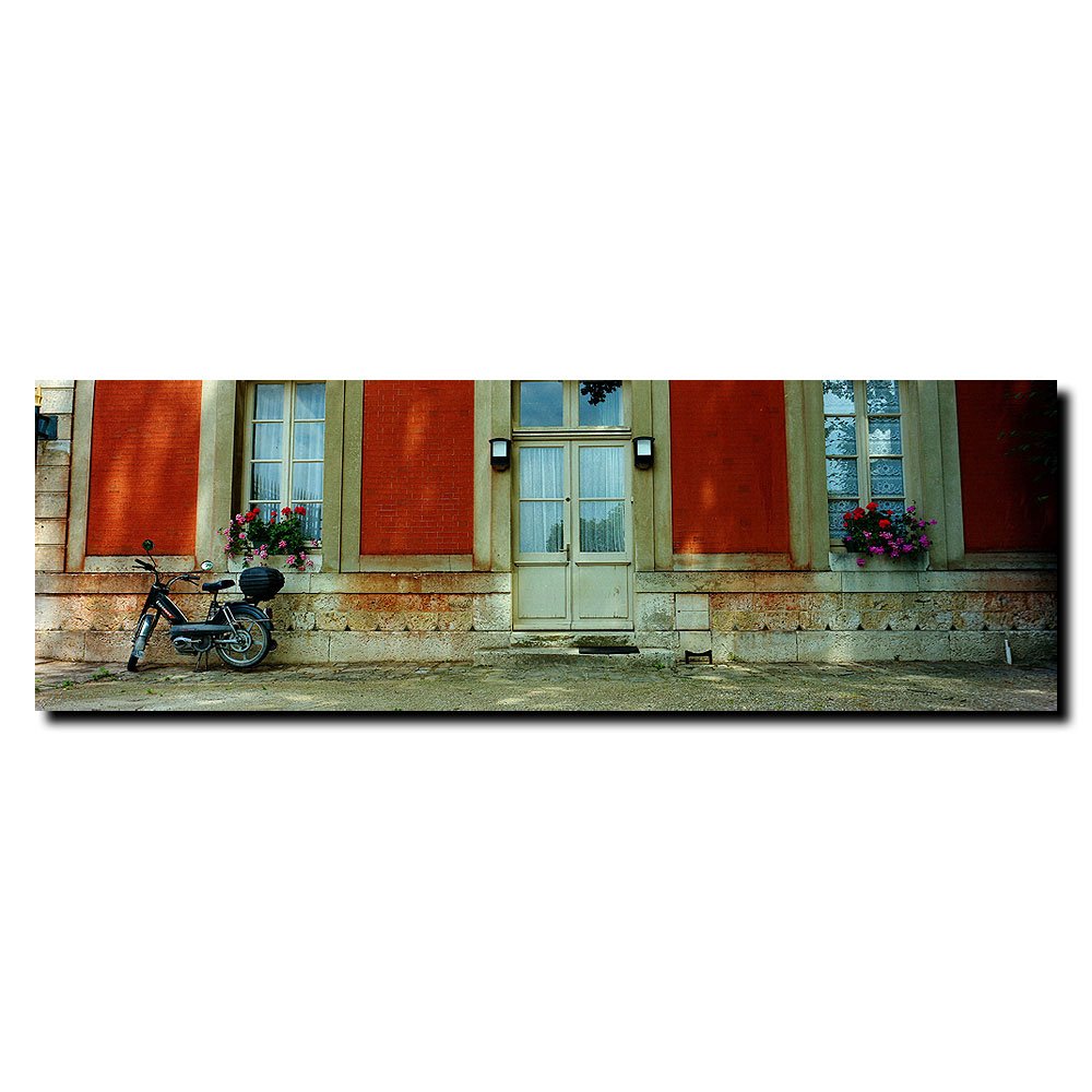 Versailles Scooter Giclee Canvas Art Print - 6x19 Inch Wall Decor for Living Room, Bedroom & Office | Trademark Art