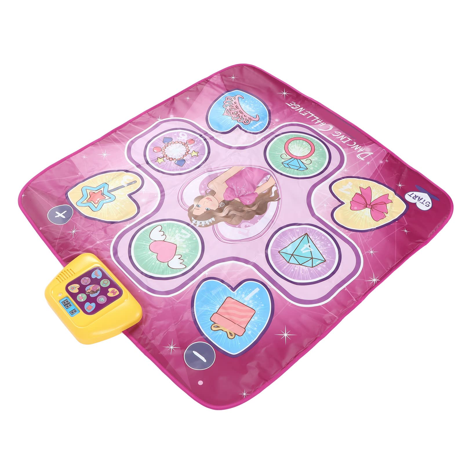 Portable Kids Dance Mat - Early Education & Party Game for Children, Family Gatherings (Pink & Purple) - Perfect for Birthday Parties, Indoor Play & Learning Activities