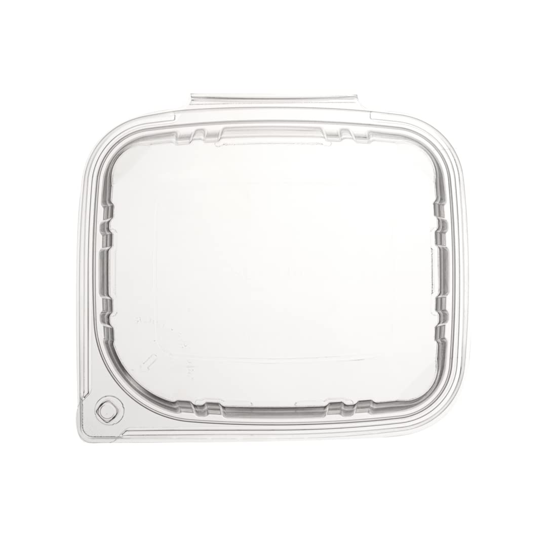 Restaurantware Tamper Tek 24oz (100 Pack) Clear Plastic Take Out Containers with Hinged Lid - Tamper-Evident, Freezable, Disposable Meal Prep Containers for Deli, Lunches, Catering & Food Storage