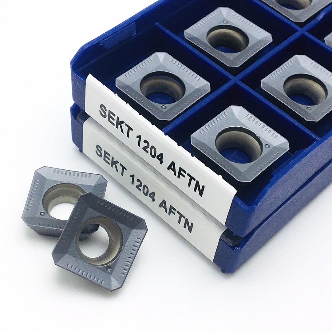 SEKT1204 AFTN LT30 Carbide Milling Cutter Insert - CNC Turning Tool for Metalworking (10 Boxes, 100Pcs) - Ideal for Precision Machining, Milling & Lathe Operations