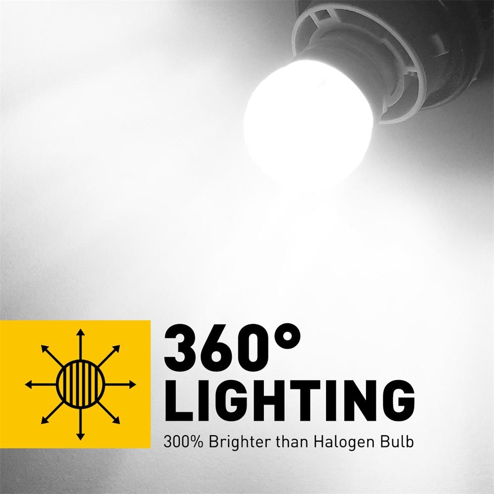 1156 LED Bulb 6000K Xenon White - Bright Tail Light, Reverse Backup Light & Brake Signal Light Bulbs for Cars, Trucks, SUVs - Perfect for Night Driving and Enhanced Safety