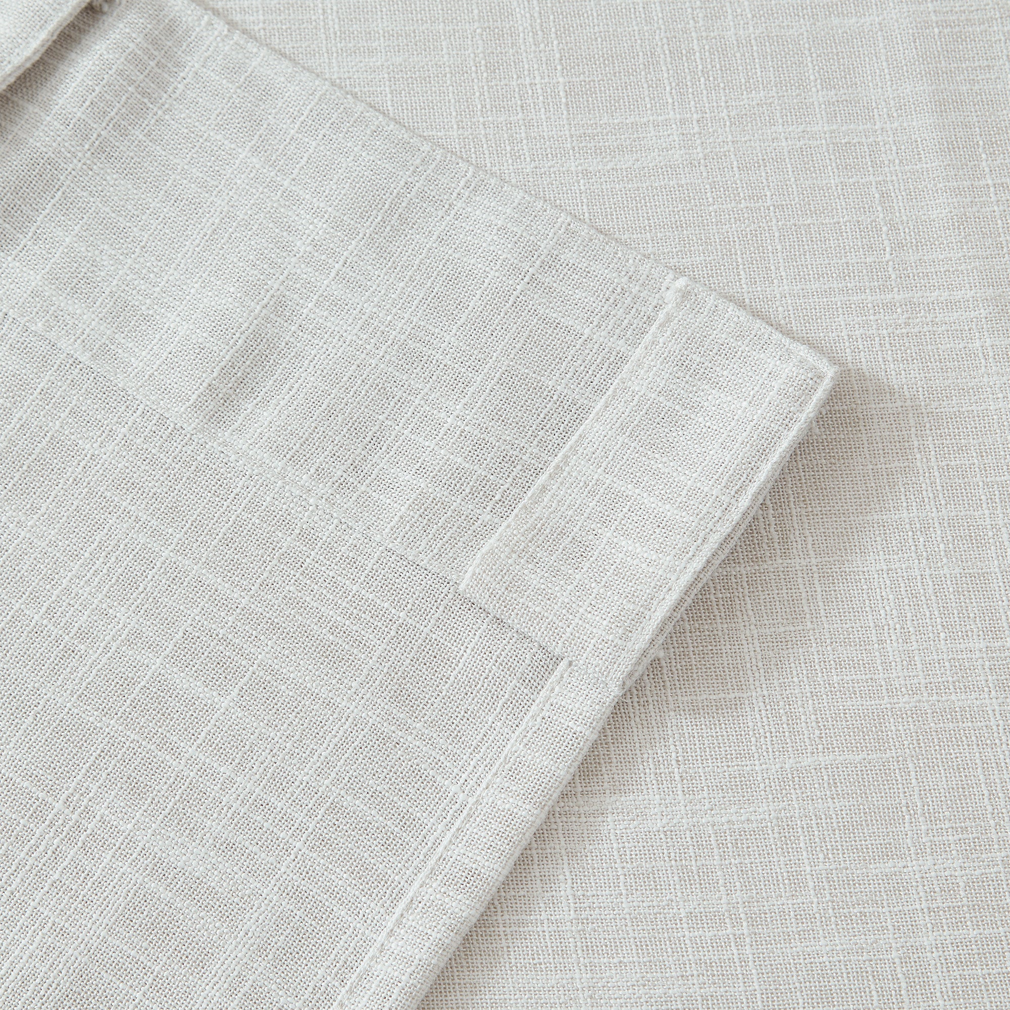Zaab Flynn Blockout Single Concealed Tab Curtain in Natural - Blackout Window Treatment for Bedroom & Living Room Privacy