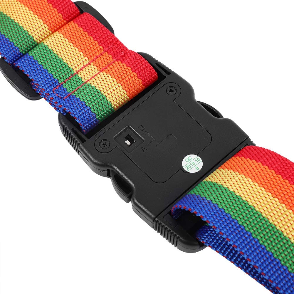 Colorful Adjustable Travel Luggage Straps with TSA Combination Lock - Secure Suitcase Belt for Packing, Airplane Travel & Vacation Use