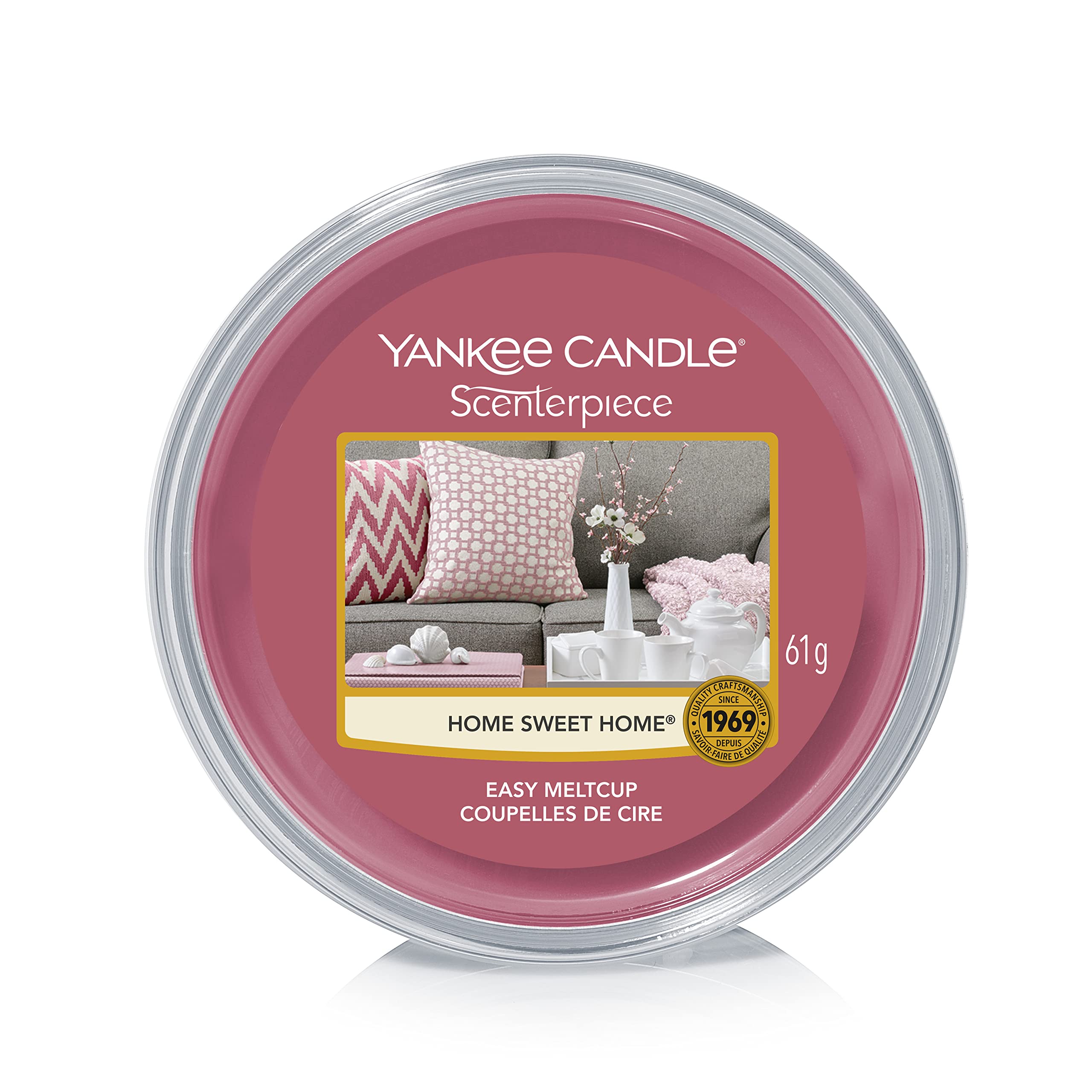 Yankee Candle Melt Cup Scenterpiece™ Home Sweet Home® Scented Wax Melts - Perfect for Living Room, Bedroom & Home Decor Gifts