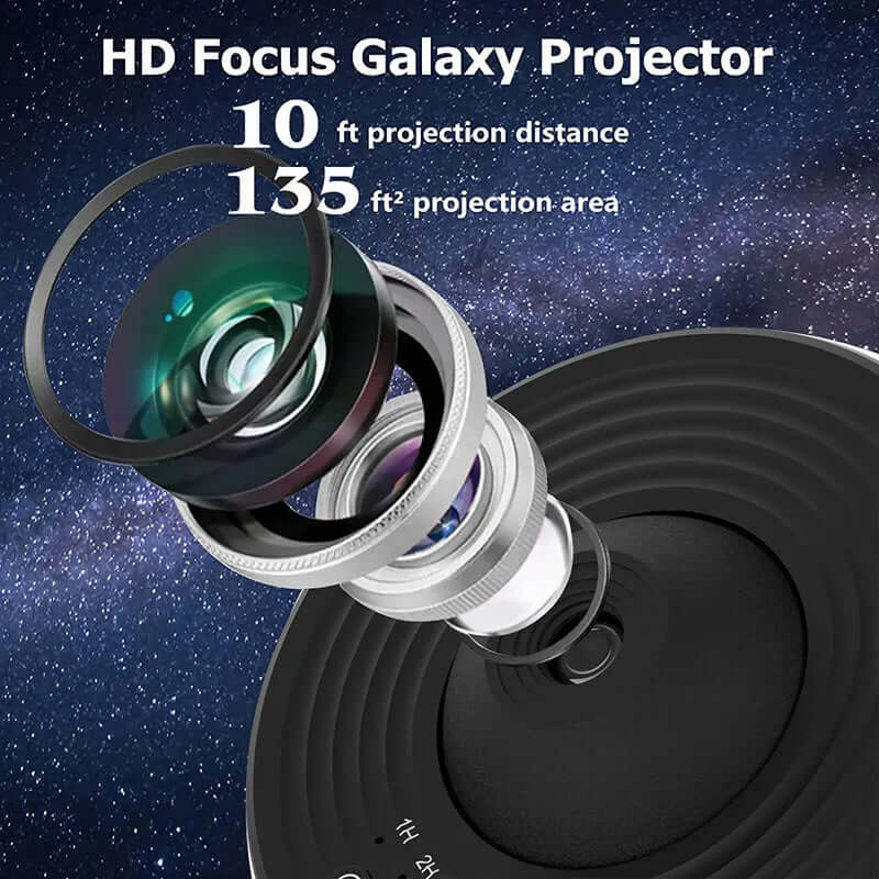 Galaxy Projector Night Light - Starry Sky LED Lamp for Kids & Adults - Perfect for Bedroom, Nursery, Party & Relaxation