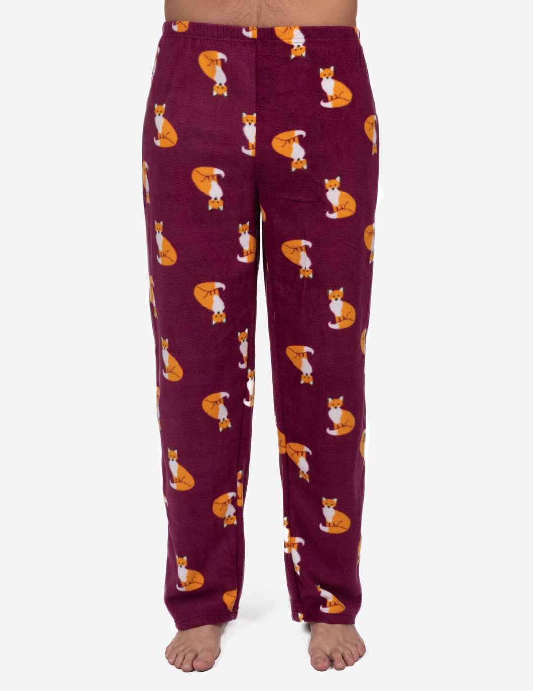 Cozy Men's Fleece Animal Print Pajama Pants - Soft Winter Lounge Pants for Relaxing at Home & Sleepwear