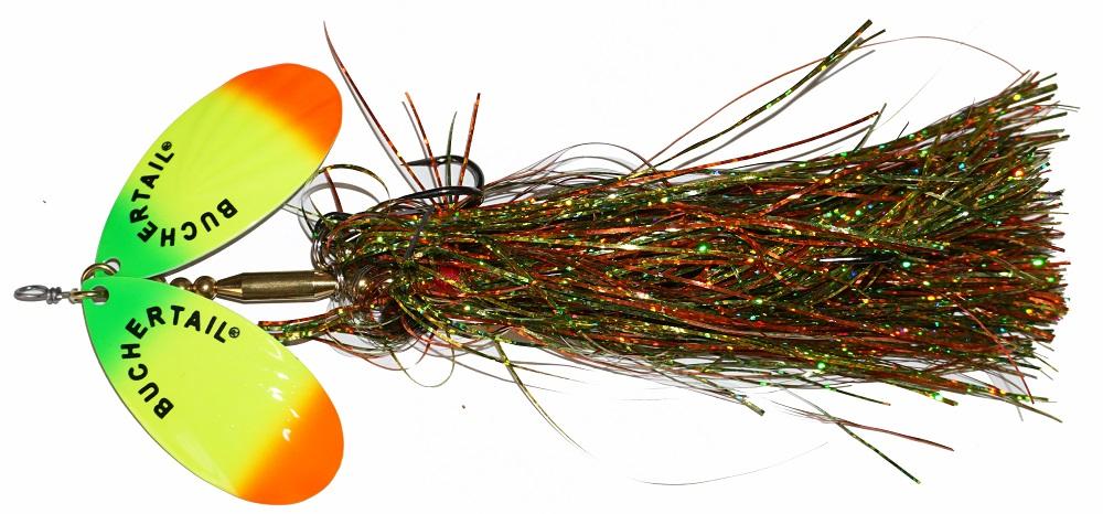 Premium #8 Twin Tinsel Bucktail Jig - Best for Saltwater Fishing Lures, Bass & Trout Fishing Accessories - Perfect for Fly Tying and Freshwater/Saltwater Angling