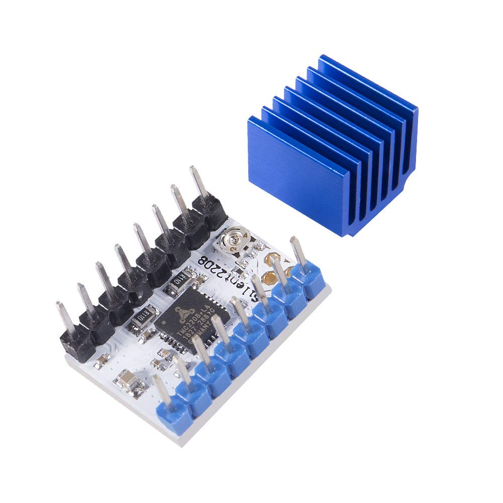 4PCS TMC2208 Stepper Motor Driver Module V1.2 with Heat Sink for 3D Printers - Compatible with Ender-3 Pro, CR-10, RAMPS 1.4, MKS Gen & Mega i3 - Perfect for Silent Printing & Precise Motion Control