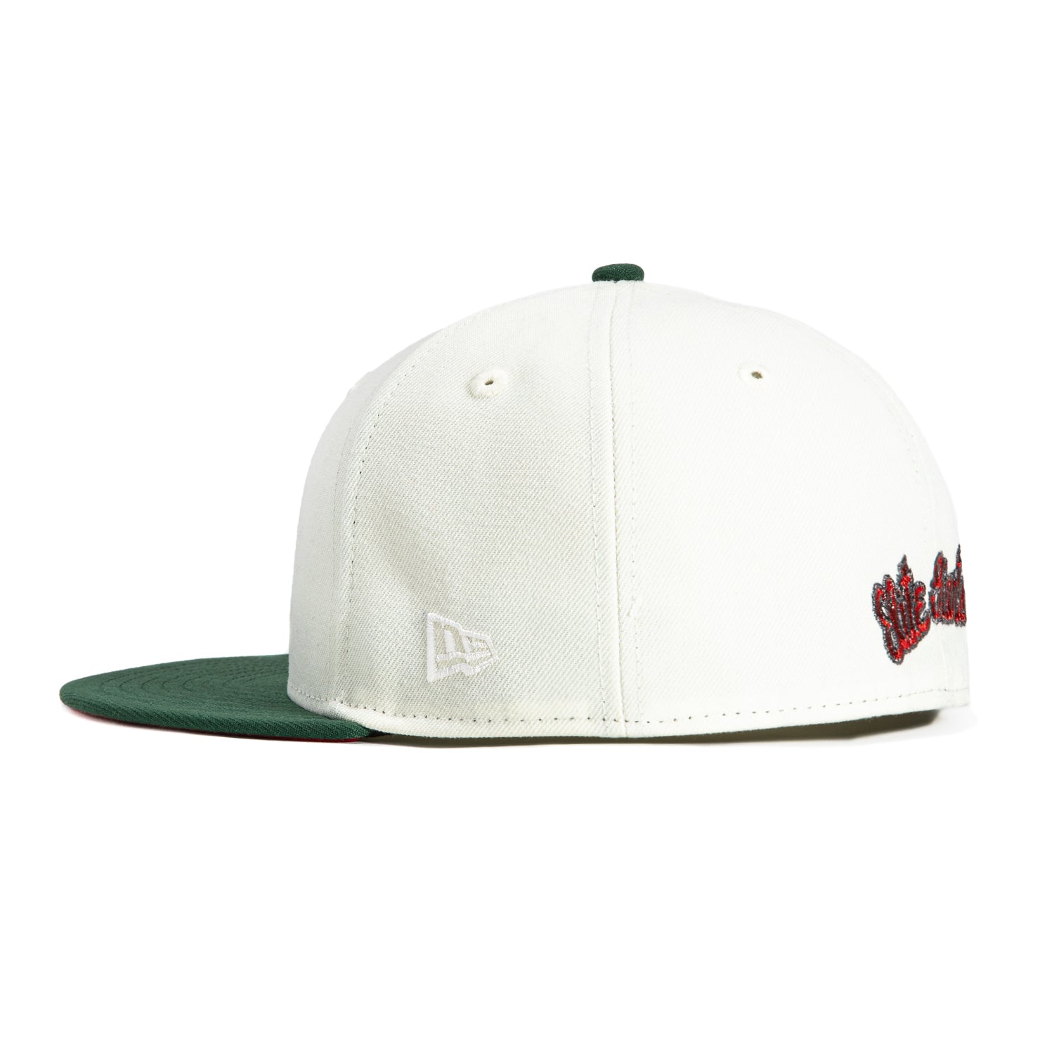 New Era 59Fifty Baltimore Giants Elites Patch Hat - White, Green, Red - Official MLB Baseball Cap for Men & Women - Perfect for Games, Fan Gear & Streetwear Fashion