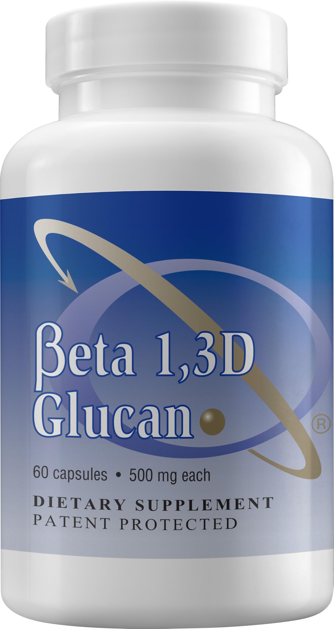 Immune Support Supplement with 500mg Highly Purified Beta Glucan per Capsule - 60 Capsules (1 Pack) | Natural Immune Booster for Adults & Kids | Daily Wellness Support for Cold & Flu Season
