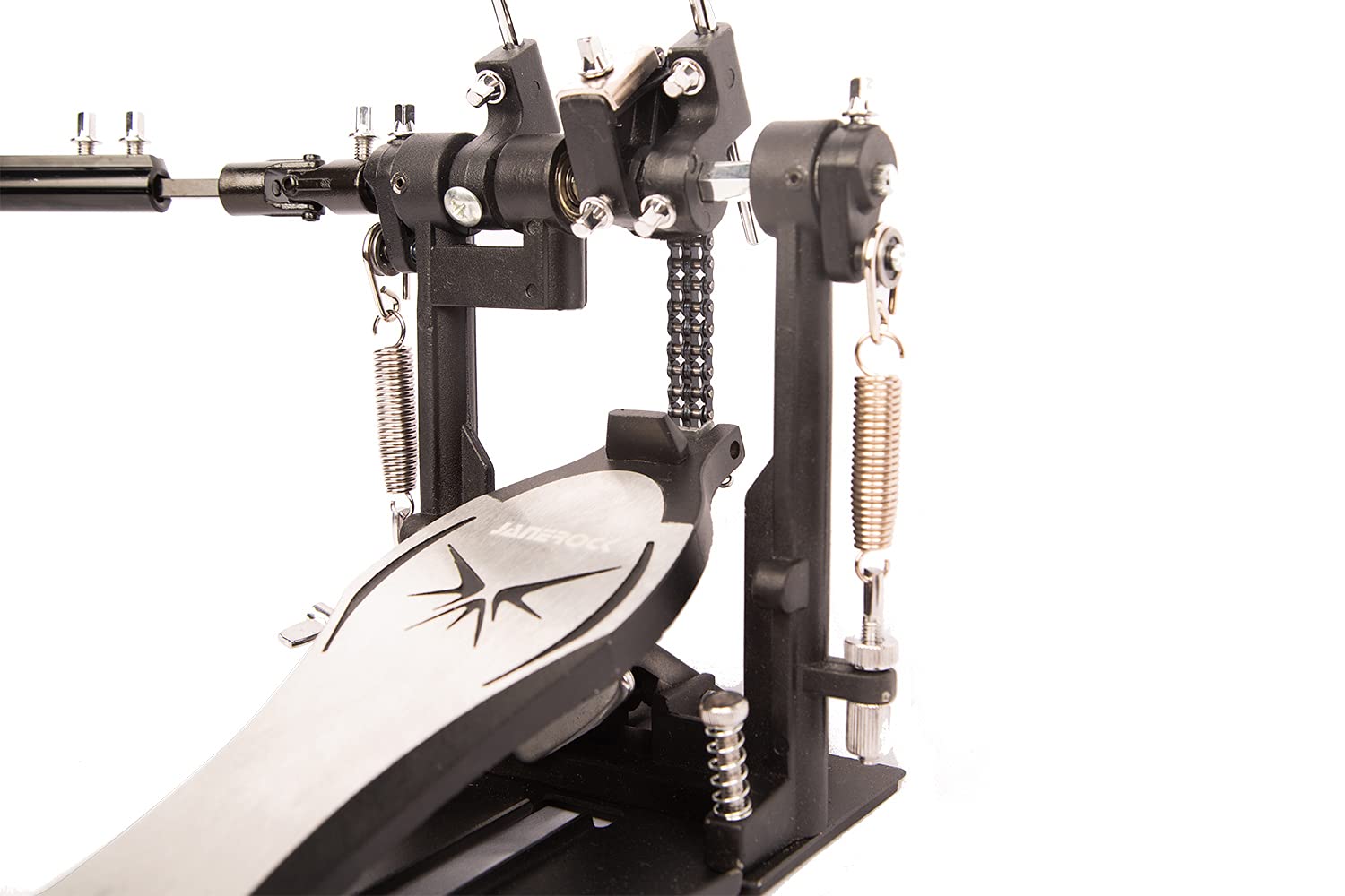 Double Bass Drum Pedal with Chain Drive - Heavy Duty Drum Set Accessory for Professional Drummers | Perfect for Live Performances & Studio Recording