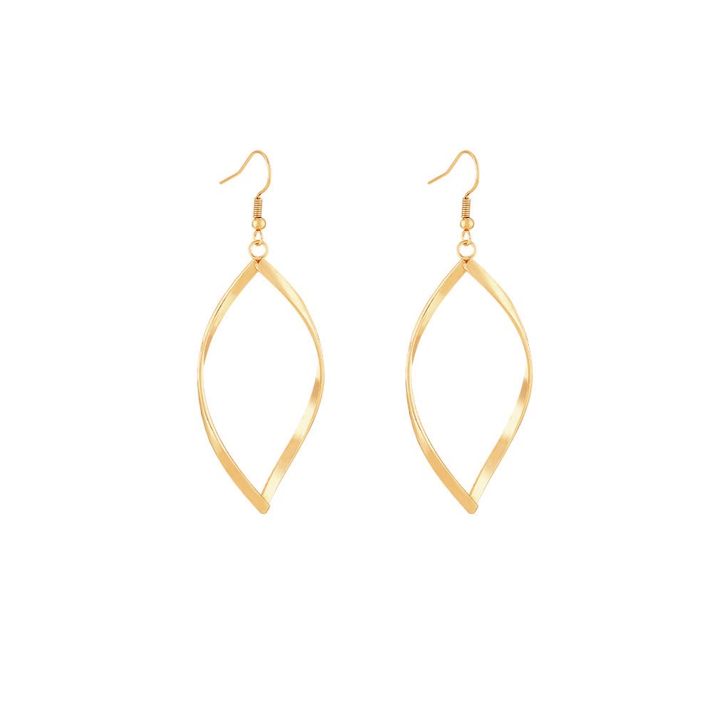 18K Gold Plated Dangle Drop Earrings for Women - Elegant Hook & Hoop Earrings | Perfect Jewelry Gift for Her | Ideal for Parties, Weddings & Special Occasions
