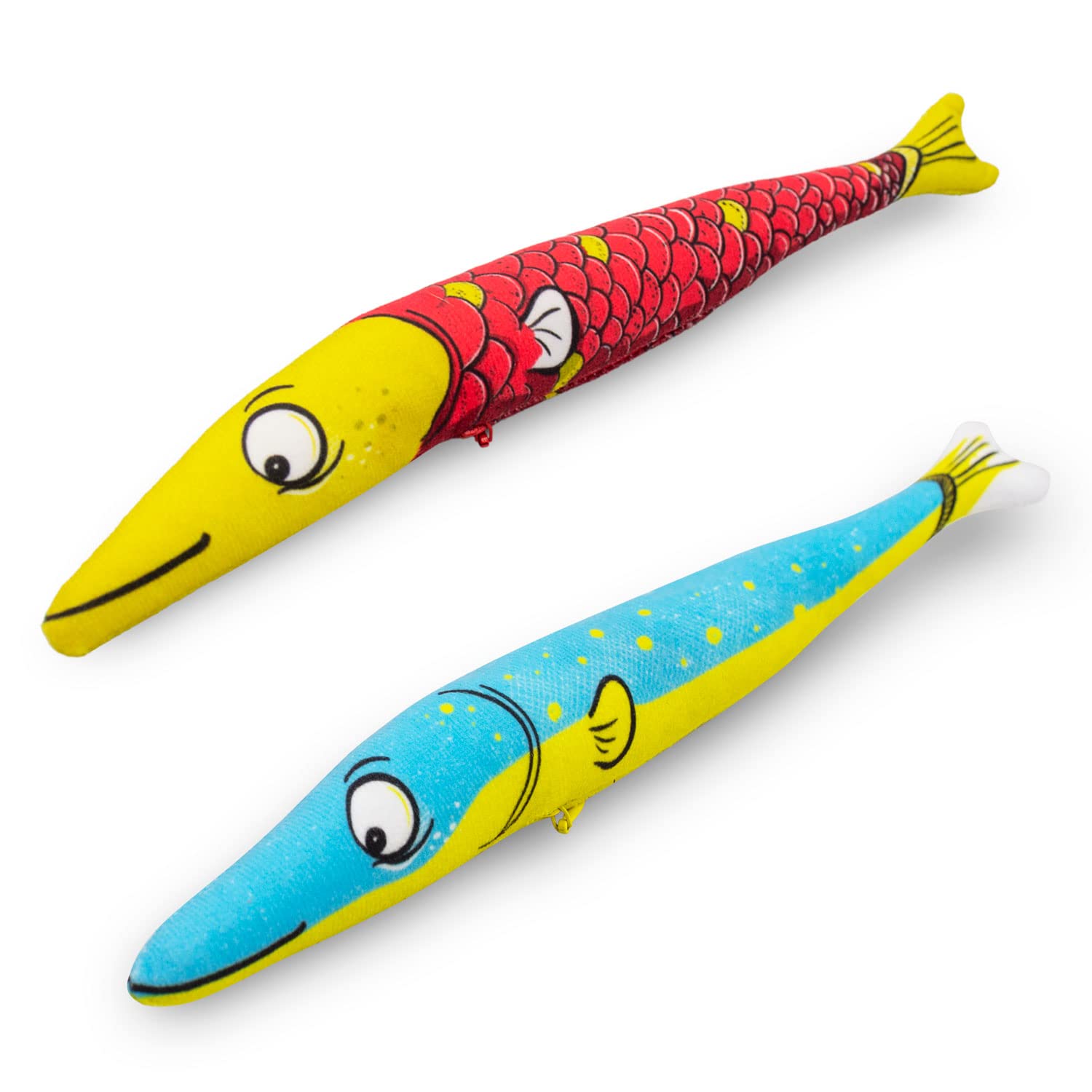 Organic Silvervine Sardine Cat Toys 2-Pack - 100% Natural Catnip Alternative for Kittens & Adult Cats | Wild Harvested Silvervine Sticks | Refillable Plush Fish Toy for Playtime & Stress Relief