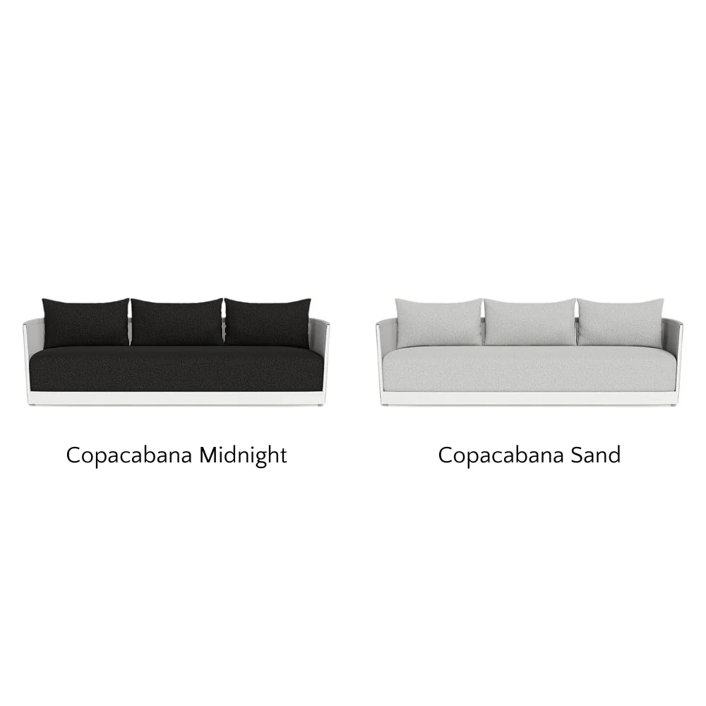 Antigua Outdoor 3-Seat Patio Sofa Set - Waterproof Wicker Furniture for Garden, Poolside & Backyard Relaxation