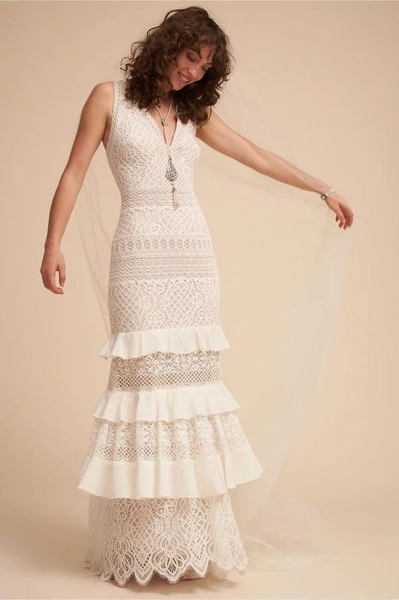 Tadashi Shoji Cabriole Gown - Elegant Wedding Dress for Brides | Perfect for Beach Weddings & Formal Evening Events