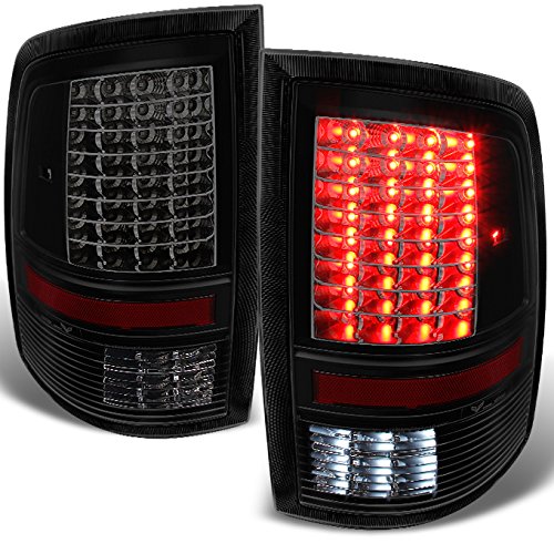 AKKON Smoked LED Tail Lights Brake Lamps Replacement Pair for 2009-2018 Dodge RAM 1500/2500/3500 - Left & Right Set - Enhanced Night Visibility & Style Upgrade for Trucks