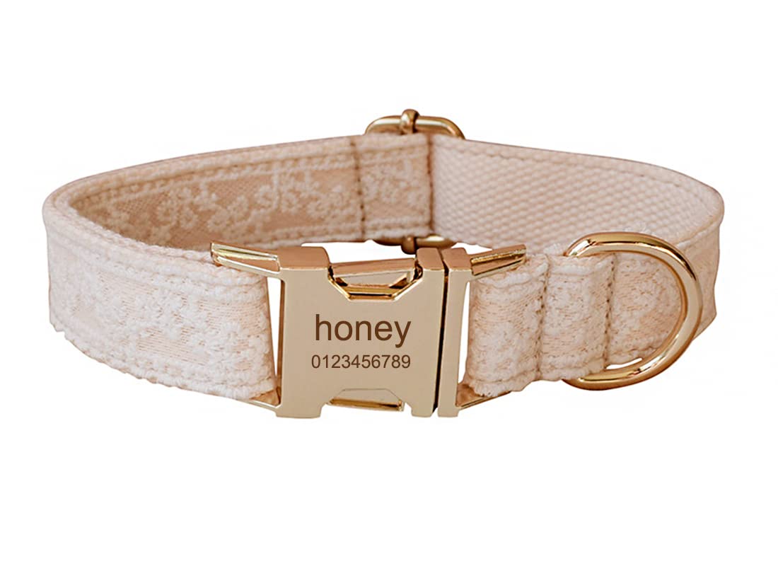 Personalized Dog Collar with Name & Phone Engraving - for Small Medium Large Dogs, Perfect for Walks & ID Safety