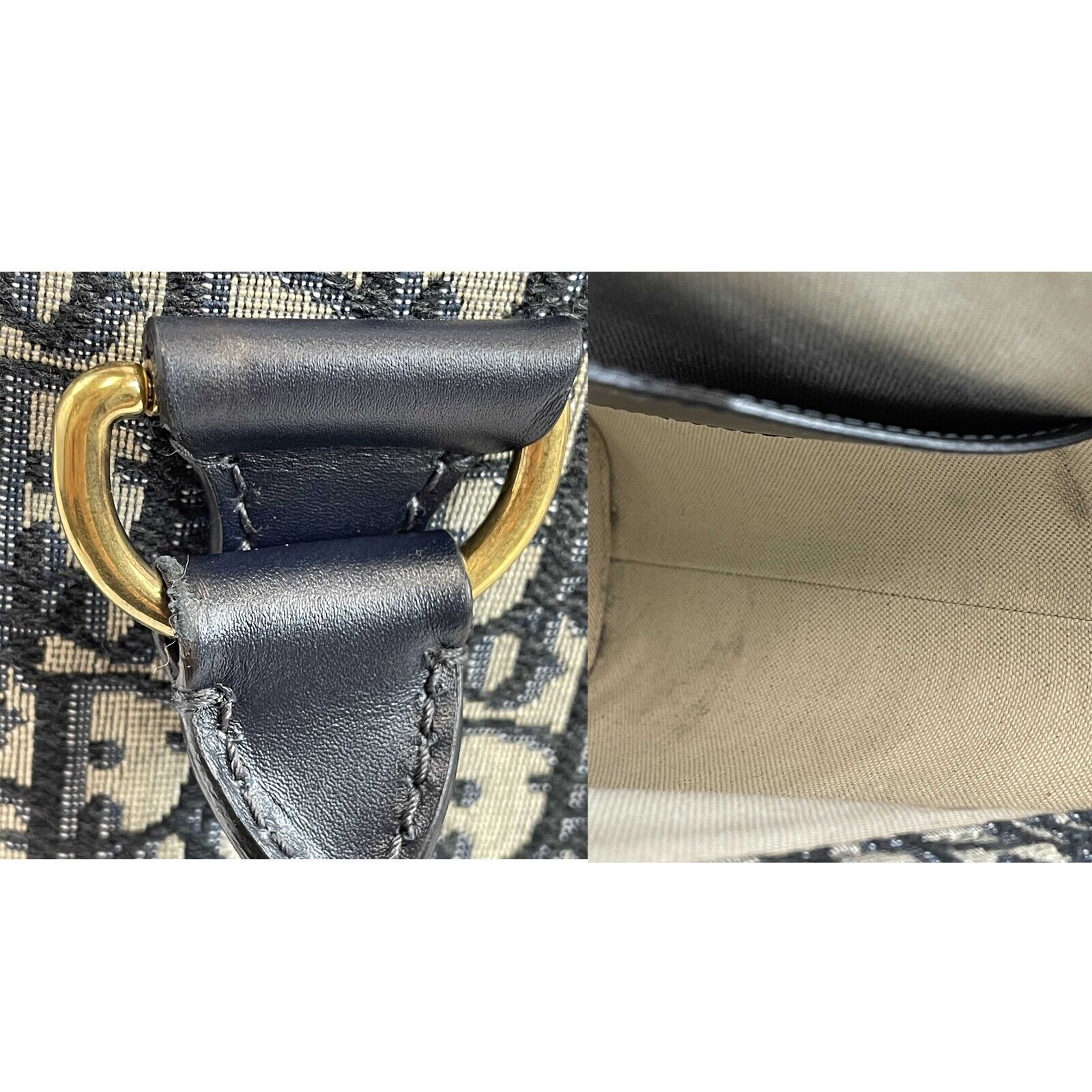 Christian Dior Oblique Studded DiorAvenue Blue Top Handle Crossbody Bag for Women | Luxury Designer Shoulder Bag for Evening Parties & Date Nights