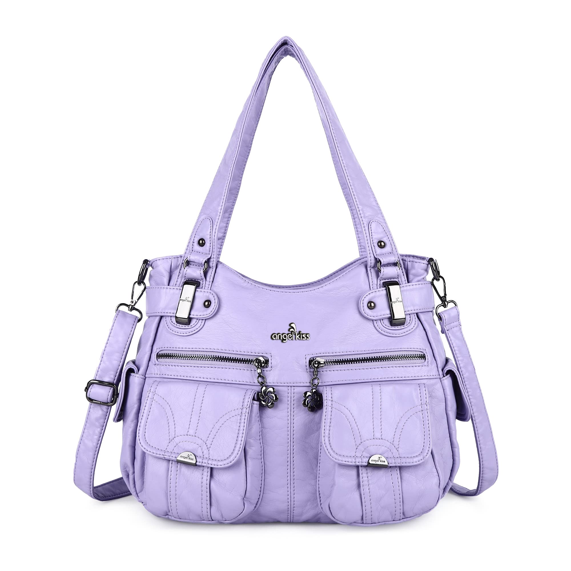 Stylish Women's Leather Tote & Shoulder Bags - Fashionable Washed Leather Handbags for Work, Travel & Everyday Use