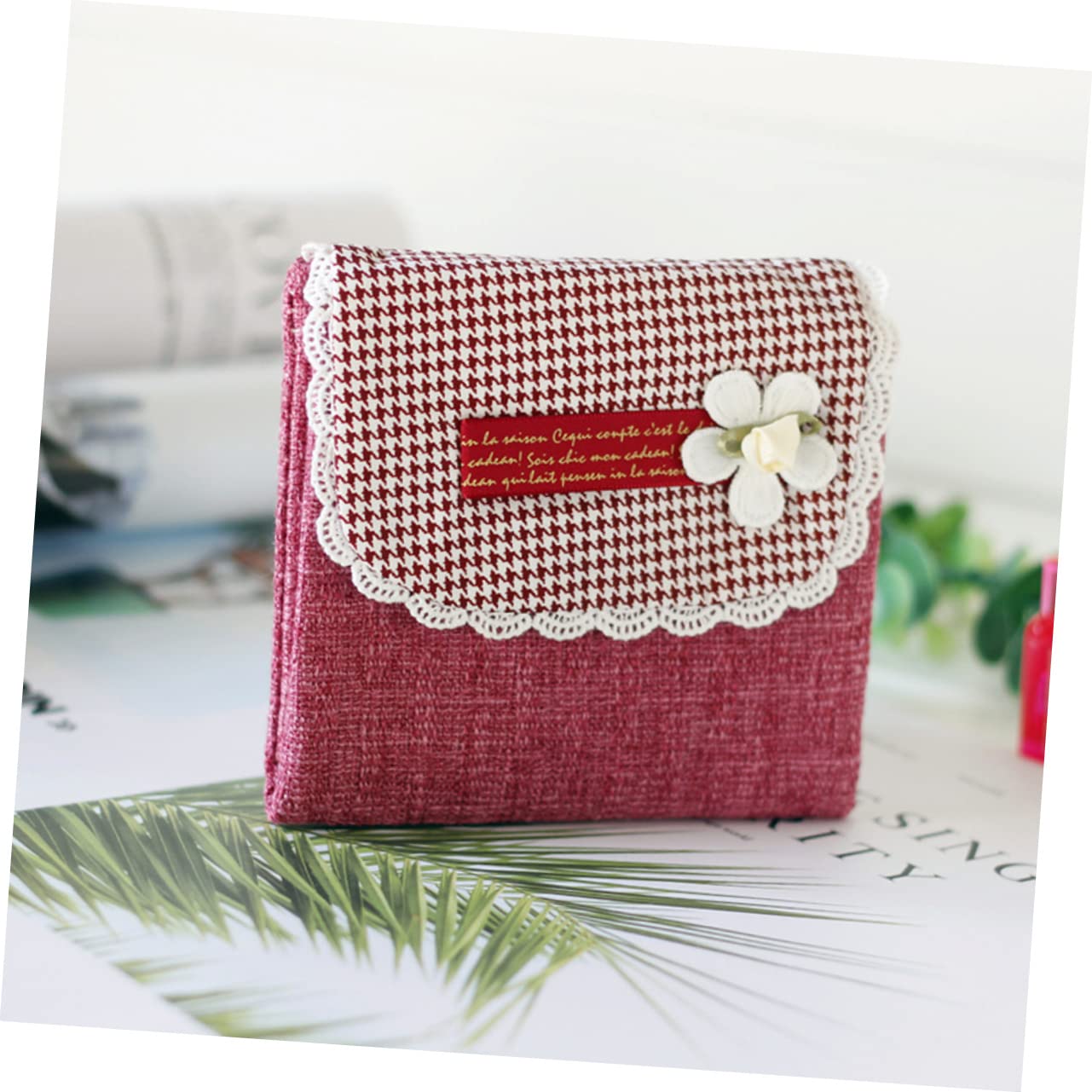 IWOWHERO 2 Pack Sanitary Napkin Bags - Reusable Menstrual Pad Holder, Tampon Storage Organizer & Cotton Pouch - Perfect for Travel, Gym, Work & School Essentials