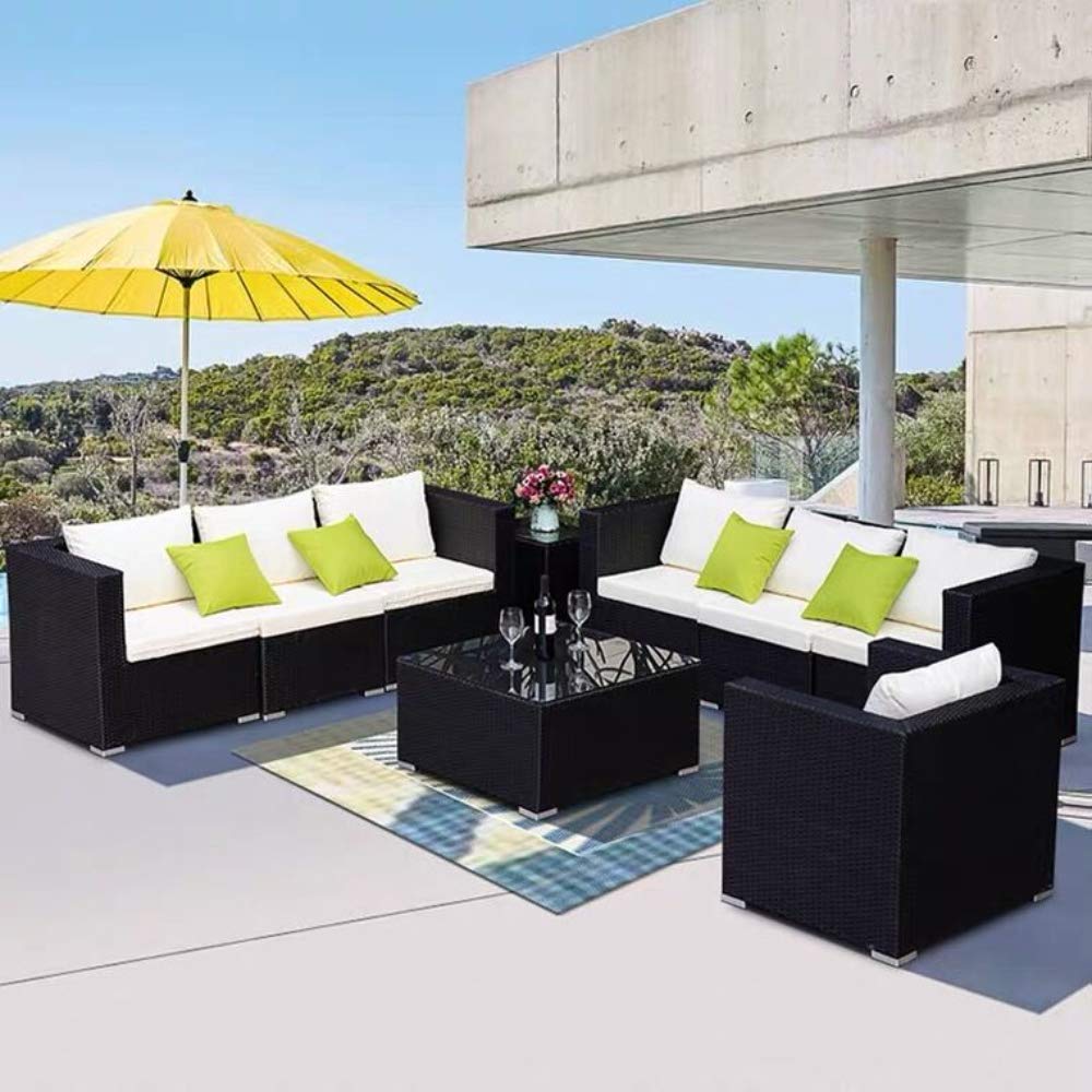 Black Synthetic Rattan Repair Kit - Plastic Wicker Weaving Material for Patio Furniture, Chairs, Tables & Storage Baskets - Durable Outdoor Wicker Repair Solution for DIY Home & Garden Projects