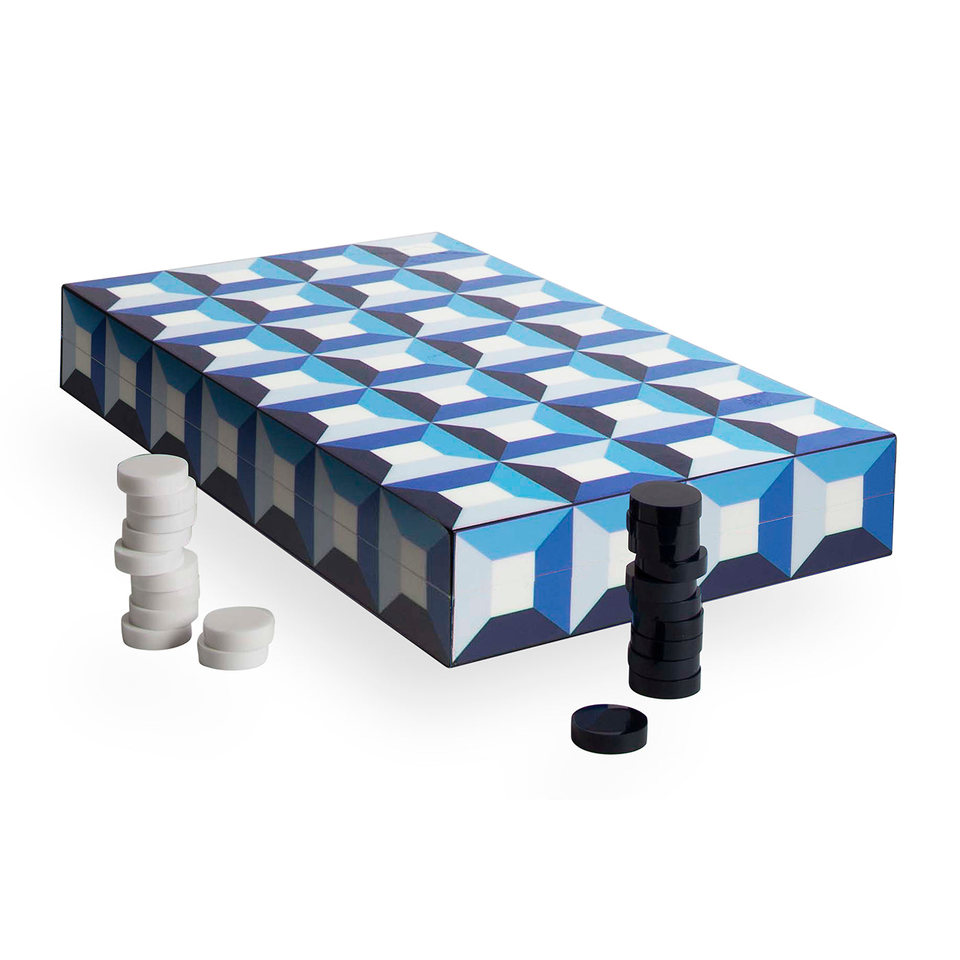 Premium Sorrento Wooden Backgammon Set - Classic Board Game with 30 Checkers, 4 Dice & Cups - Perfect for Family Game Nights, Travel & Gifts