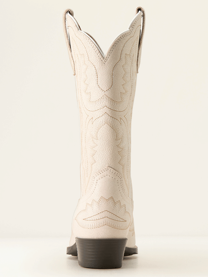 Ariat 10053781 Youth Casanova Western Boots - Distressed Ivory Cowboy Boots for Girls | Perfect for Rodeo, Horse Riding & Country Fashion