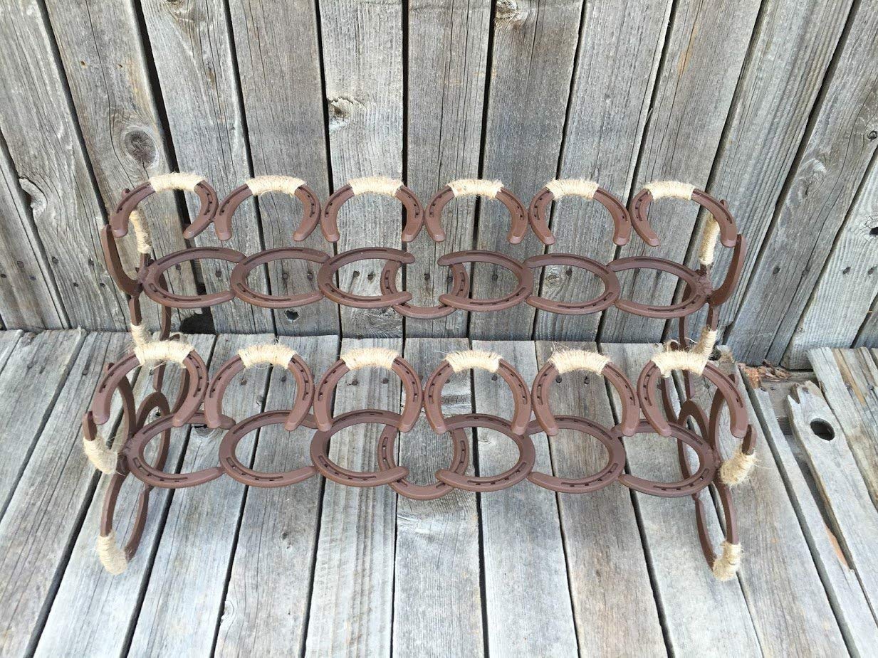 Horseshoe Boot Rack - Rustic Western Entryway Organizer for Cowboy Boots, Shoes & Footwear | Perfect for Mudrooms, Farmhouses & Ranch Style Homes