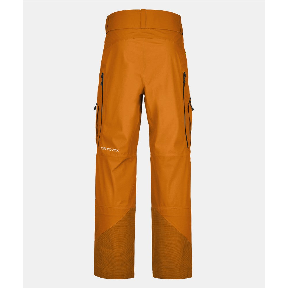Ortovox 3L Deep Shell Pants for Men - Waterproof Hiking & Skiing Outdoor Pants for All-Weather Protection