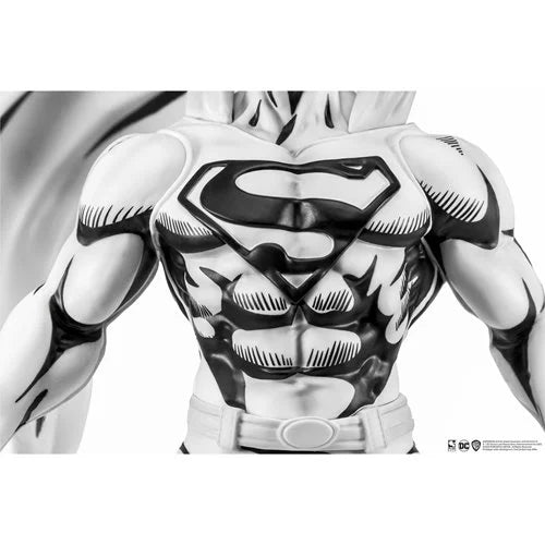 Superman Black and White Version 1:8 Scale Statue - SDCC 2024 Previews Exclusive Collectible Figure for Comic Fans & Home Decor