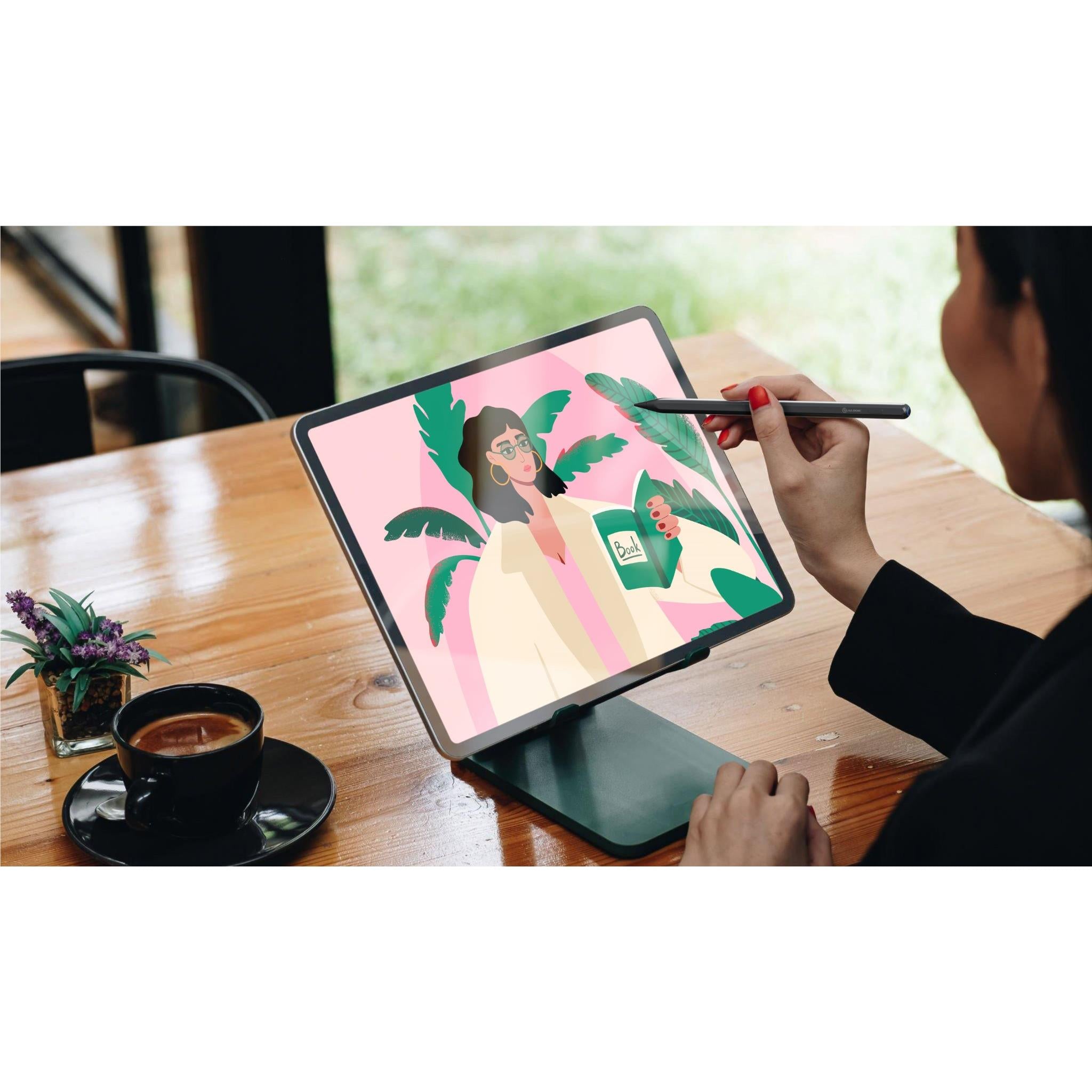 ALOGIC iPad Stylus Pen with Wireless & USB-C Charging - Precision Stylus for iPad Pro/Air/Mini, Palm Rejection, 1.5hr Fast Charge (Black) - Perfect for Drawing, Note-Taking & Digital Art
