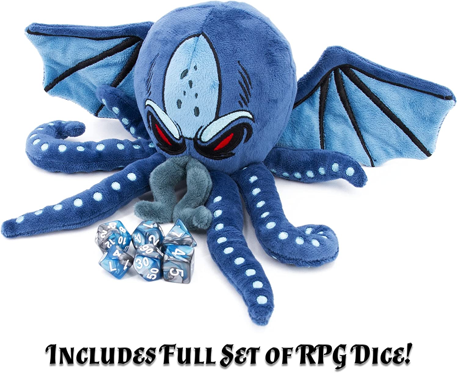CASEMATIX Soft Dice Case & Dice Holder with 7 RPG Dice & 9.5