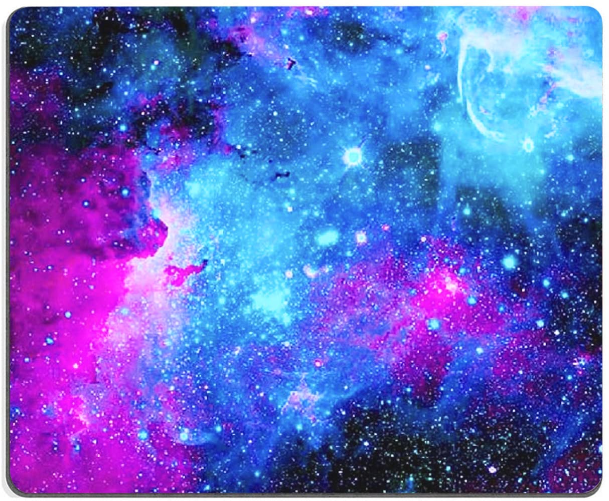 Premium Gaming Mouse Pad - Non-Slip Square Rubber Mouse Mat for PC, Laptop, Office & Home Use - Galaxy Nebula Space Design - Perfect for Work, Gaming & Study Sessions