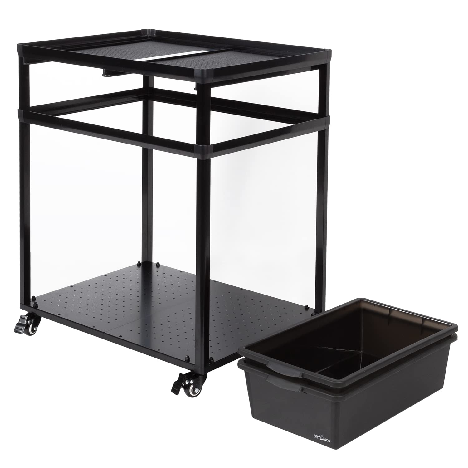 REPTIZOO Stackable Reptile Tank Stand with Wheels - 24