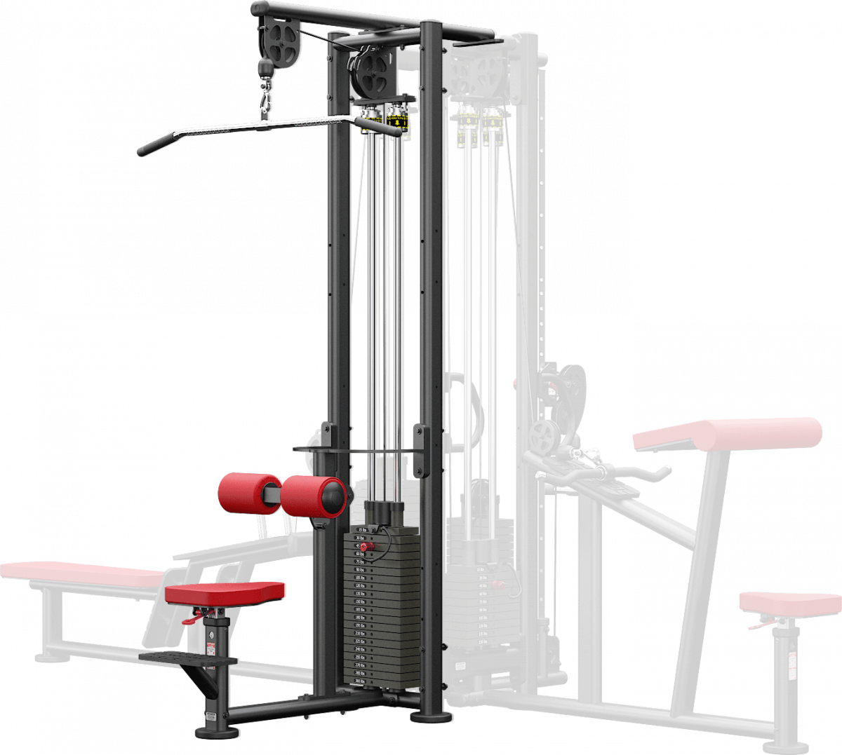 ATLANTIS Lat Pulldown Machine (D123 Model) - Gym Strength Training Equipment for Back & Arm Workouts