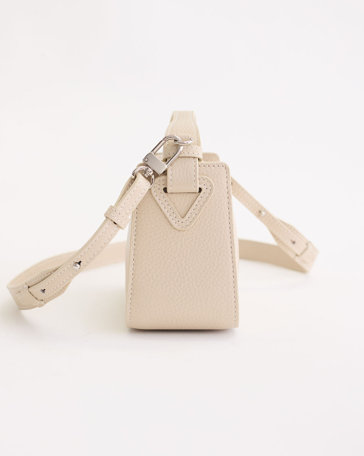 Mini Clementine Crossbody Bag - Oat Pebbled Leather Handbag for Women | Perfect for Everyday Use, Work, and Travel