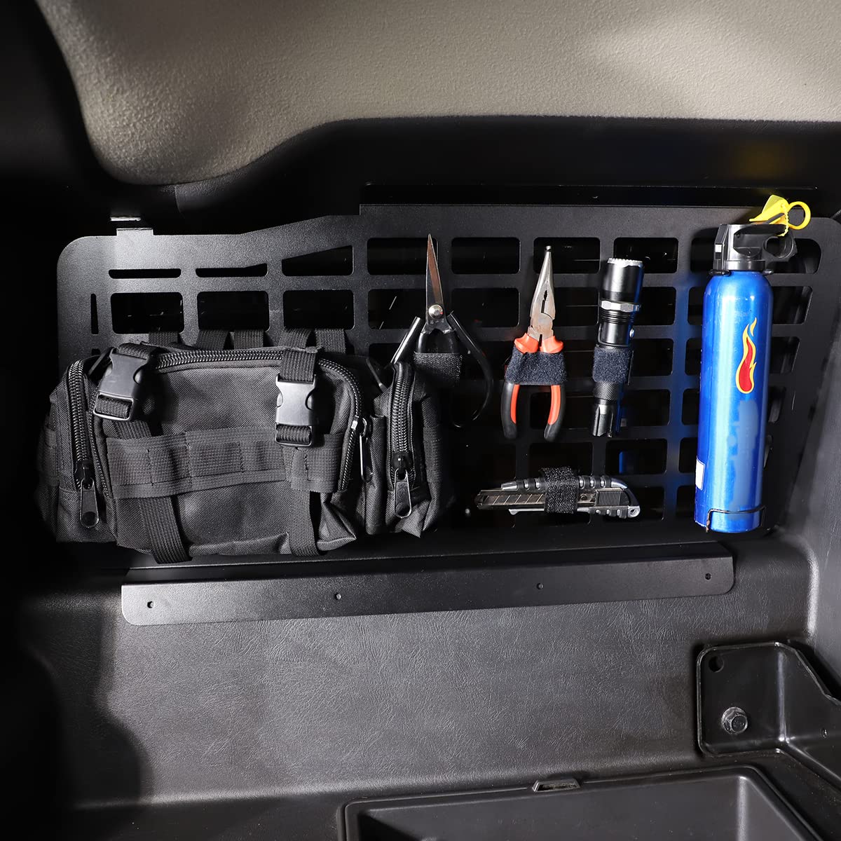 Aluminum Rear Trunk Luggage Shelf & Cargo Storage Panel for Hummer H2 2003-2009 - Heavy Duty Multi-Function Rack (2Pcs) - Perfect for Road Trips, Camping & Off-Road Adventures
