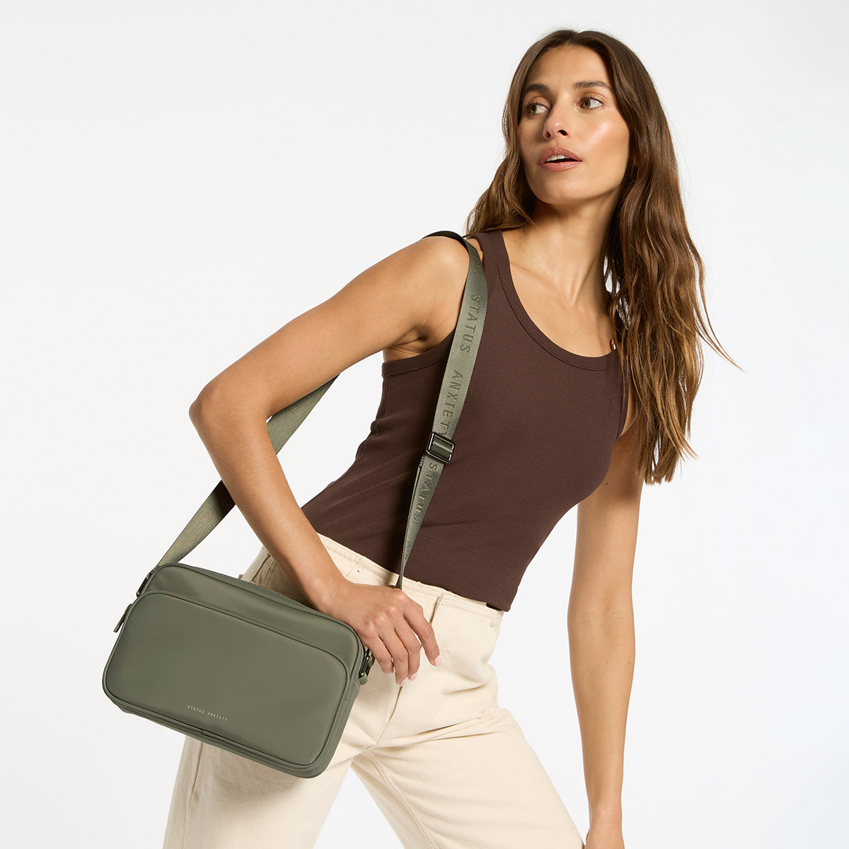 Eco-Friendly Rani Recycled Tote Bag - Olive Green Reusable Shopping Bag for Groceries, Beach & Daily Use