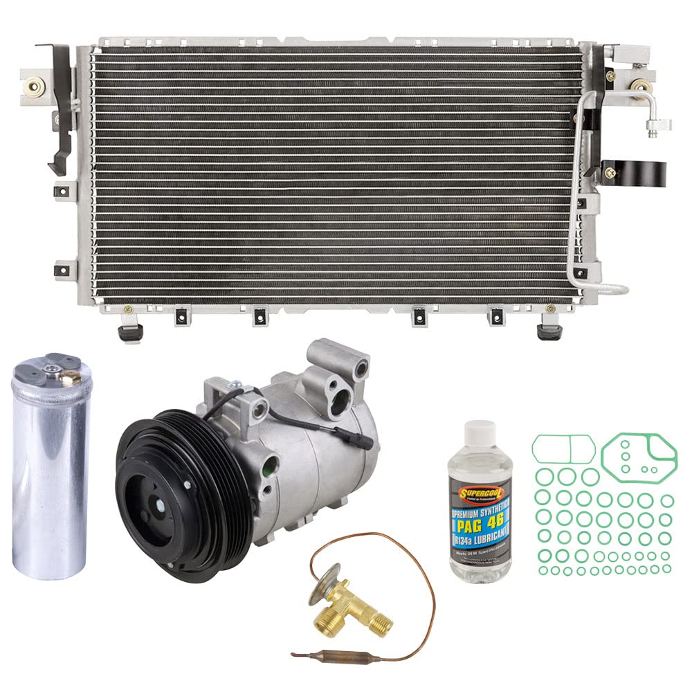 Isuzu Rodeo & Axiom Complete AC Kit with AC Compressor, Condenser & Drier - 60-89554CK | BuyAutoParts | Perfect for Summer Cooling & AC System Replacement