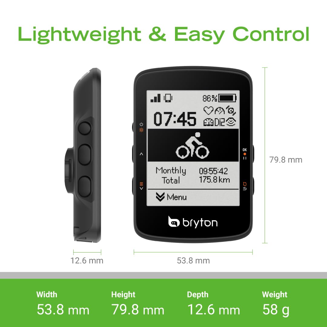 Bryton Rider 460 GPS Bike Computer - 2.6