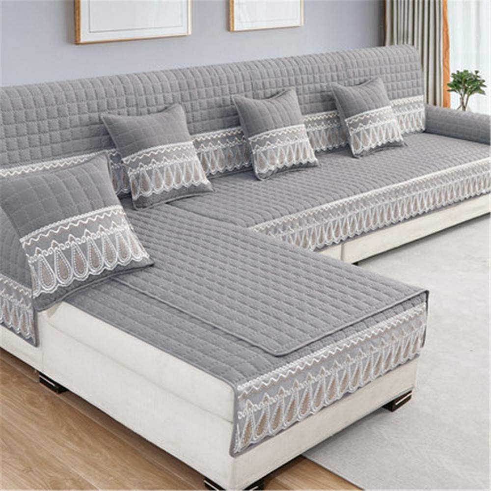 Stretchable L-Shaped Sectional Sofa Cover - Anti-Slip Furniture Protector for Pets & Kids | Fits Most Couches | Living Room, Family Room & Pet-Friendly Home Decor