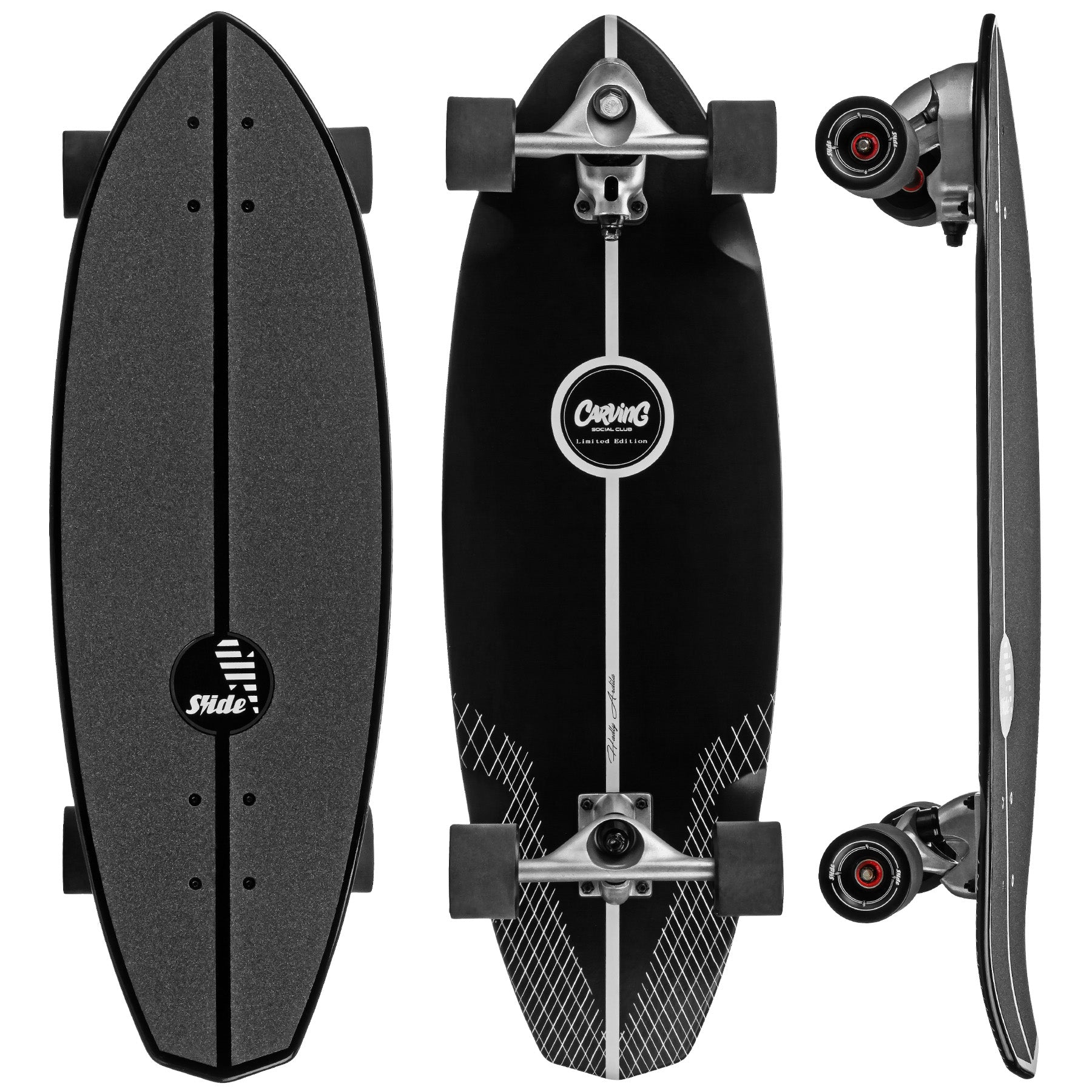 Best Slide Surfskate Street Surf Skateboard - Carving & Cruising Board for Urban Commuting & Fun Rides