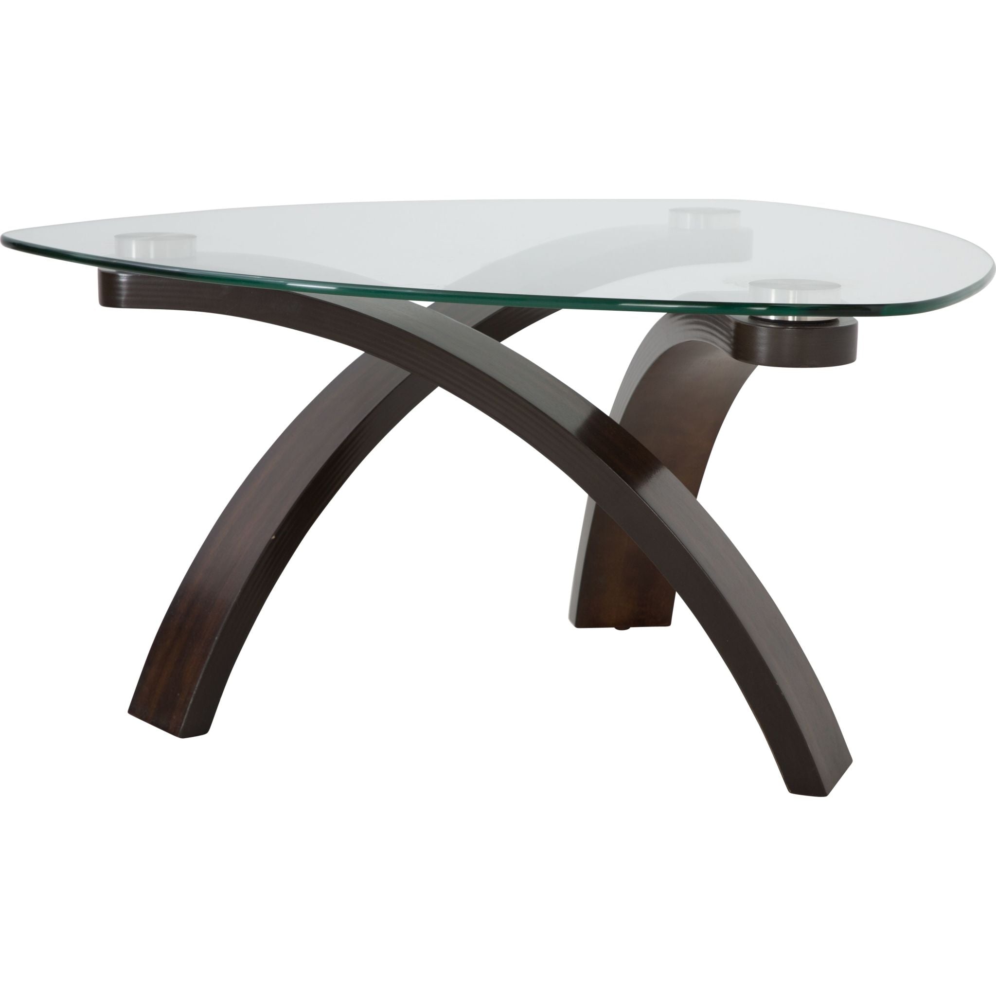 Allure Modern Coffee Table in Hazelnut Finish - Stylish Living Room Centerpiece for Home Decor